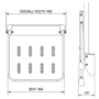 White Wall Mounted Folding Shower Seat - Nymas