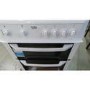 GRADE A2 - Light cosmetic damage - Beko BDC643W 60cm Double Cavity Electric Cooker WIth Ceramic Hob White