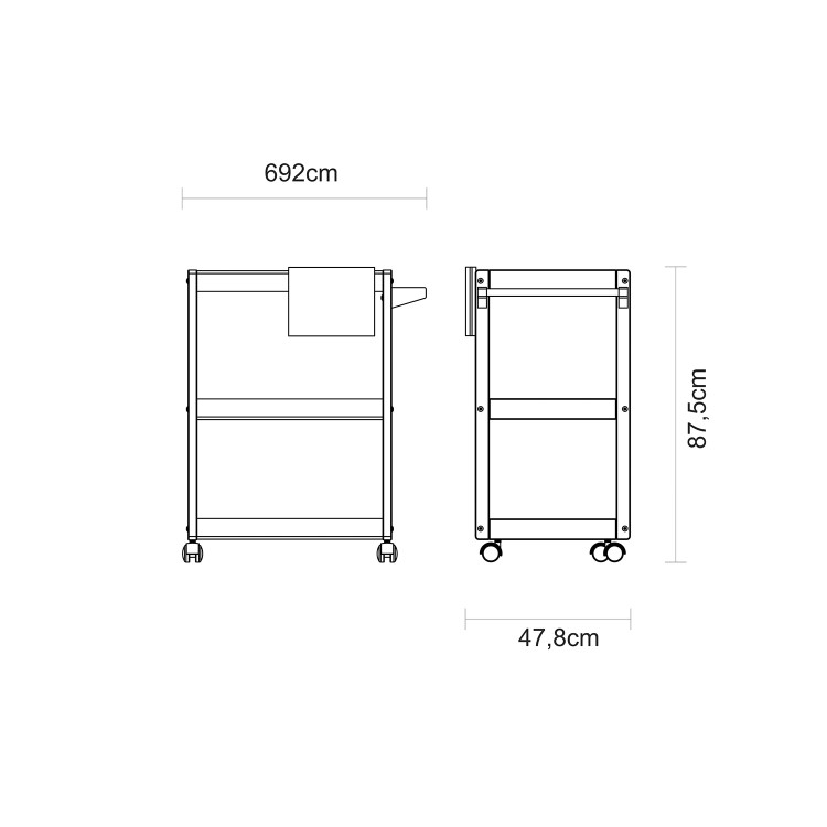 Tramontina Outdoor Serving Trolley with Knife Block