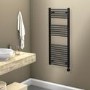 Towelrads Richmond Black Thermostatic Electric Towel Radiator - 1186 x 450mm