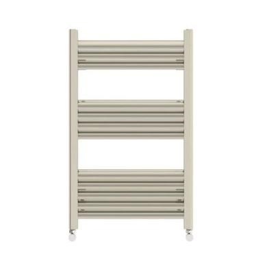 Brushed Aluminium Heated Towel Rail Radiator 800 x 500mm - Eton