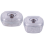 Exclusive electriQ Vacuum Sealer Pack Includes Vacuum Sealer 20cm x1000cm rolls and Containers