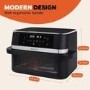 Instant Pot Vortex VersaZone 12L Air Fryer PFAS Free Large Twin 6L Baskets 8-in-1 Dehydrate Grill Bake Roast Reheat Easy Clean Dishwasher Safe Black Pepper