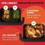 Instant Pot Vortex VersaZone 12L Air Fryer PFAS Free Large Twin 6L Baskets 8-in-1 Dehydrate Grill Bake Roast Reheat Easy Clean Dishwasher Safe Black Pepper