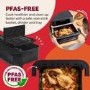 Instant Pot Vortex VersaZone 12L Air Fryer PFAS Free Large Twin 6L Baskets 8-in-1 Dehydrate Grill Bake Roast Reheat Easy Clean Dishwasher Safe Black Pepper