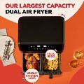 Instant Pot Vortex Dual 8-in-1 8L Air Fryer - Black