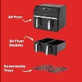Instant Pot Vortex Dual 8-in-1 8L Air Fryer - Black