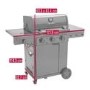 Char-Broil Essential 3G - 3 Burner Gas BBQ Grill - Black