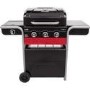 Refurbished Char-Broil Gas2Coal 330 Dual Fuel BBQ - 3 Burner Gas & Charcoal Grill with Side Burner