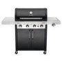 Char-Broil Professional Series 4400B - 4 Burner Gas BBQ Grill with Side Burner - Black