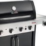 Char-Broil Professional Series 4400B - 4 Burner Gas BBQ Grill with Side Burner - Black
