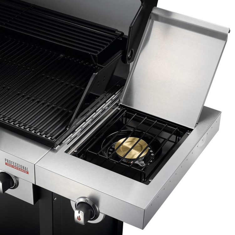 Char-Broil Professional Series 4400B - 4 Burner Gas BBQ Grill with Side Burner - Black