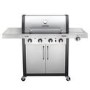 Char-Broil Professional Series 4400S - 4 Burner Gas BBQ Grill with Side Burner - Stainless Steel
