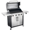 Char-Broil Professional Series 4400S - 4 Burner Gas BBQ Grill with Side Burner - Stainless Steel