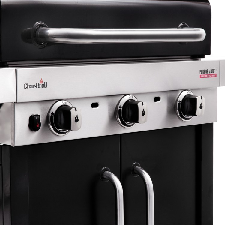 Char-Broil Performance Series 340B - 3 Burner Gas BBQ Grill with Side Burner - Black
