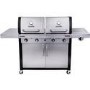 Char-Broil Professional 4600 Double Header - 4 Burner BBQ Grill with Side Burner - Stainless Steel