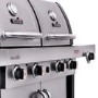 Char-Broil Professional 4600 Double Header - 4 Burner BBQ Grill with Side Burner - Stainless Steel
