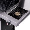 Char-Broil Professional 4600 Double Header - 4 Burner BBQ Grill with Side Burner - Stainless Steel