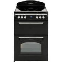 LEISURE GRB6CVK Heritage Black Double Oven 60cm Electric Cooker