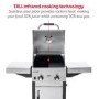 GRADE A2 - Char-Broil Advantage Series 225S Gas BBQ Grill
 in Stainless Steel