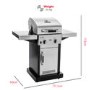 GRADE A2 - Char-Broil Advantage Series 225S Gas BBQ Grill
 in Stainless Steel