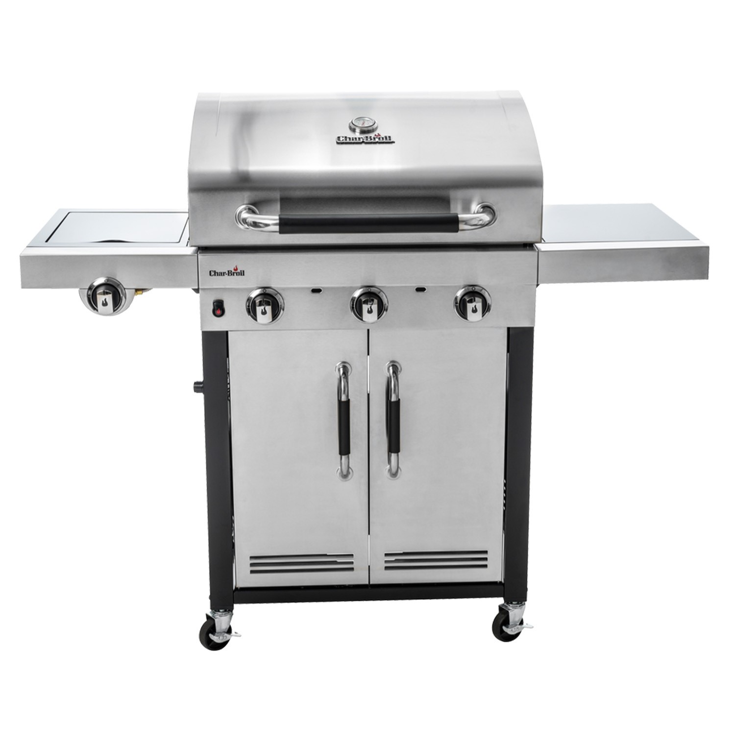 Char-Broil Advantage Series 345S - 3 Burner Gas BBQ Grill with Side Burner - Stainless Steel