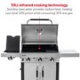 GRADE A2 - Char-Broil Advantage Series 345S - 3 Burner Gas BBQ with Side Burner