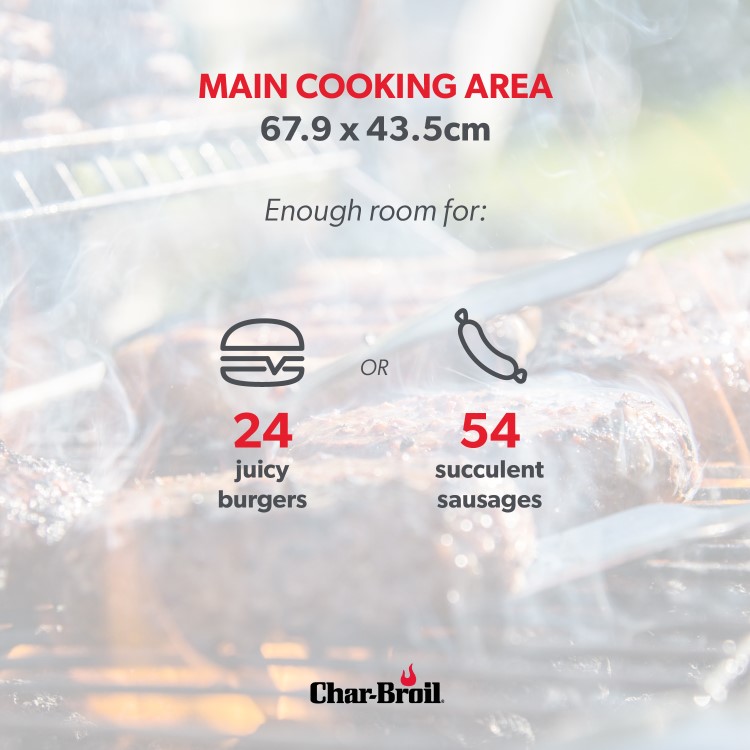 GRADE A2 - Char-Broil Advantage Series 345S - 3 Burner Gas BBQ with Side Burner