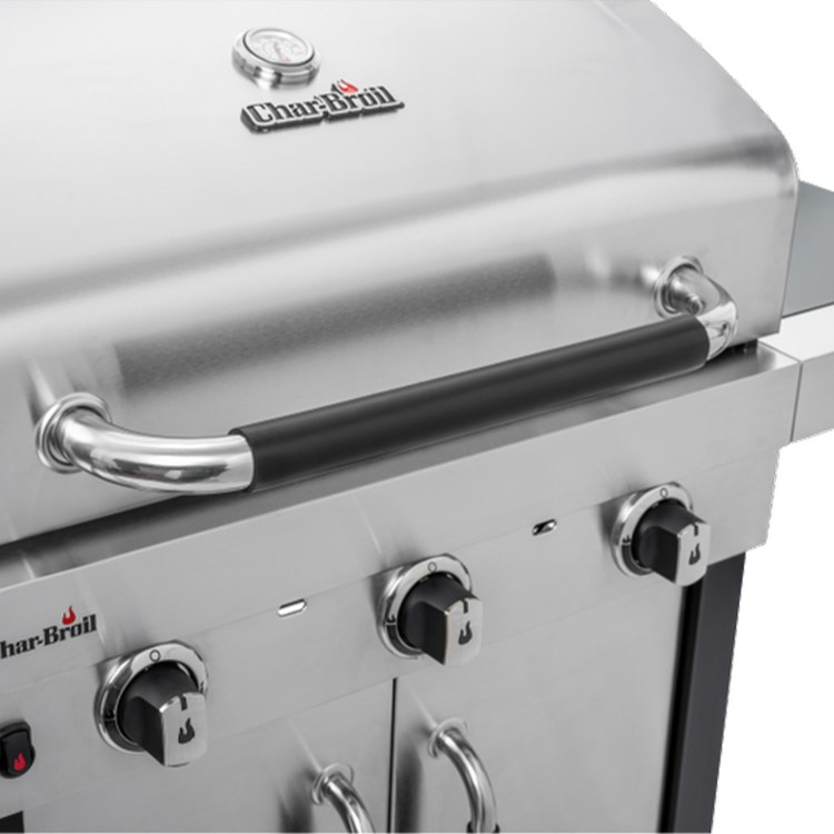 Char-Broil Advantage Series 345S - 3 Burner Gas BBQ Grill with Side Burner - Stainless Steel