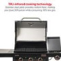 Refurbished Char-Broil Professional Series Ultimate Black Edition 3500 - 3 Burner BBQ with Side Burner