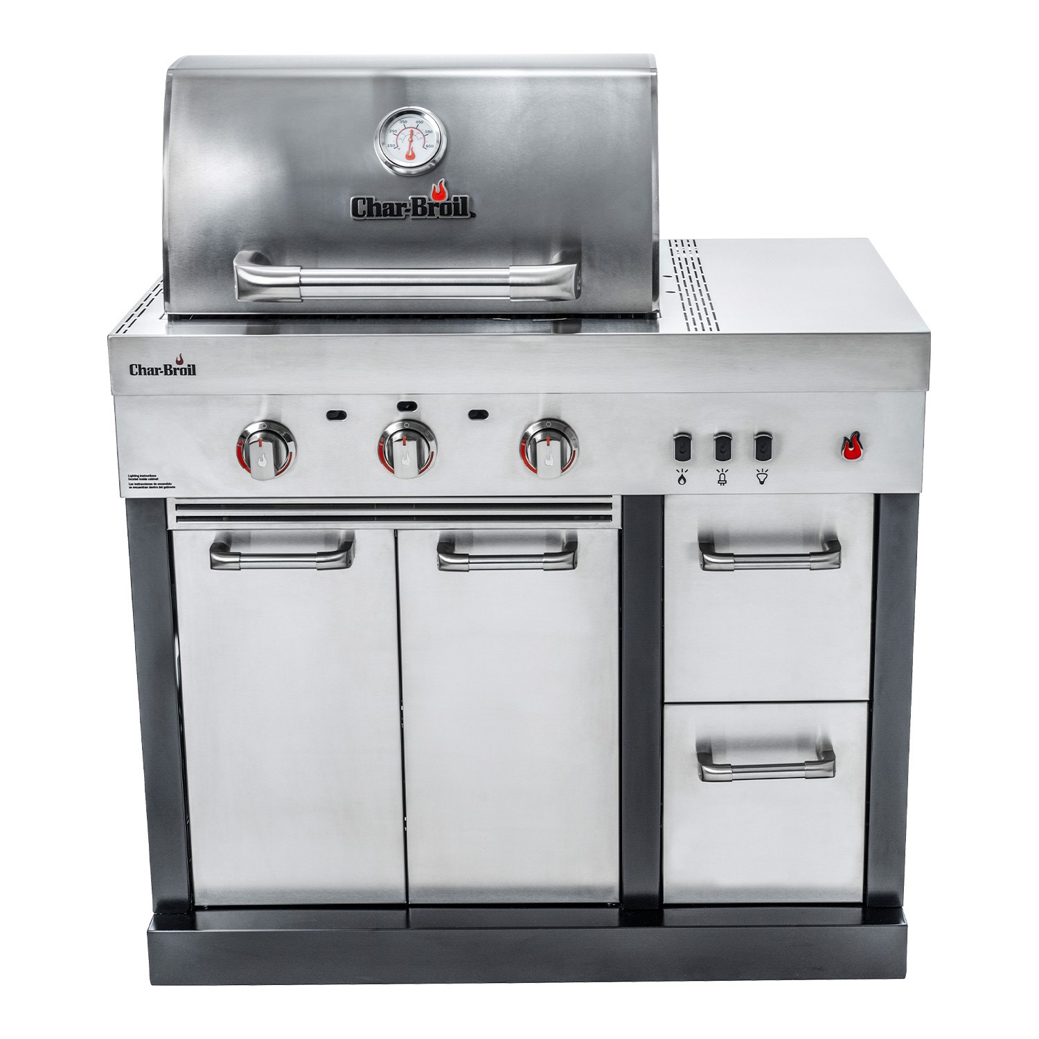 Char-Broil Ultimate 3200 - 3 Burner Gas Outdoor Kitchen BBQ - Stainless Steel