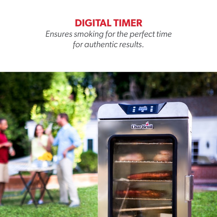 Char-Broil 140908 Digital Smoker II - Electric Smoker BBQ Grill - Stainless Steel      