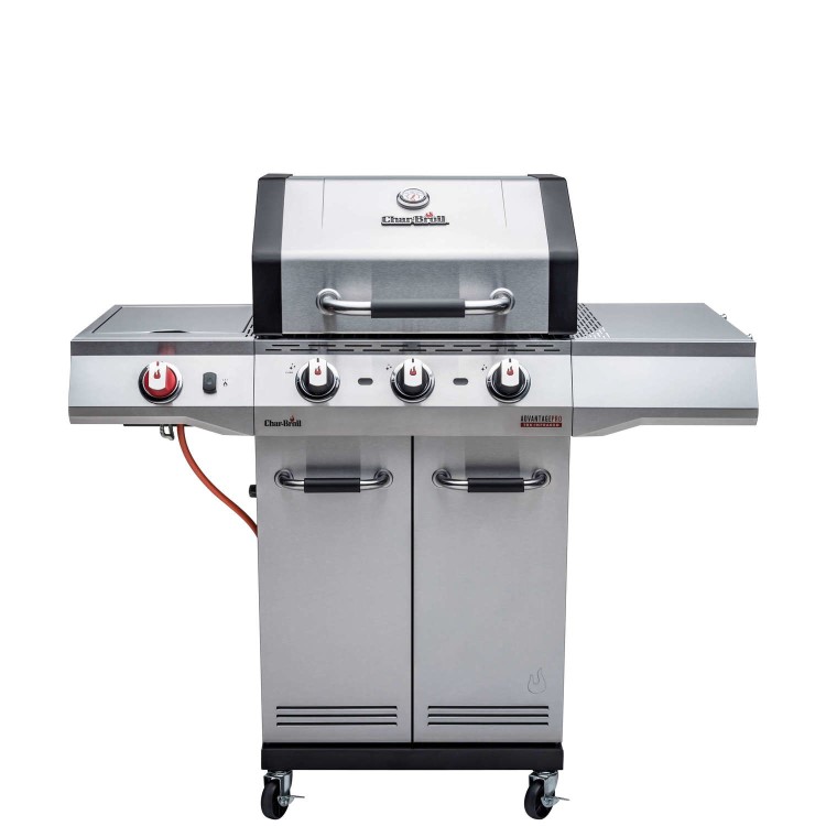 Refurbished Char-Broil Advantage PRO S 3 - 3 Burner Gas BBQ Grill with Side Burner - Silver