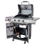 Refurbished Char-Broil Advantage PRO S 3 - 3 Burner Gas BBQ Grill with Side Burner - Silver