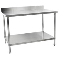 Hamoki IMT-096B - 900mm Wide Stainless Steel Wall Prep Bench With 100mm Upstand 600mm Deep