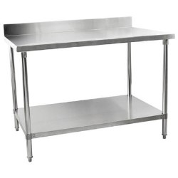 Hamoki IMT-186B - 1800mm Wide Stainless Steel Wall Prep Bench With 100mm Upstand 600mm Deep