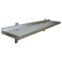 141013 Hamoki STSW-153 Stainless Steel Wall Shelf 1500mm Wide 300mm Deep