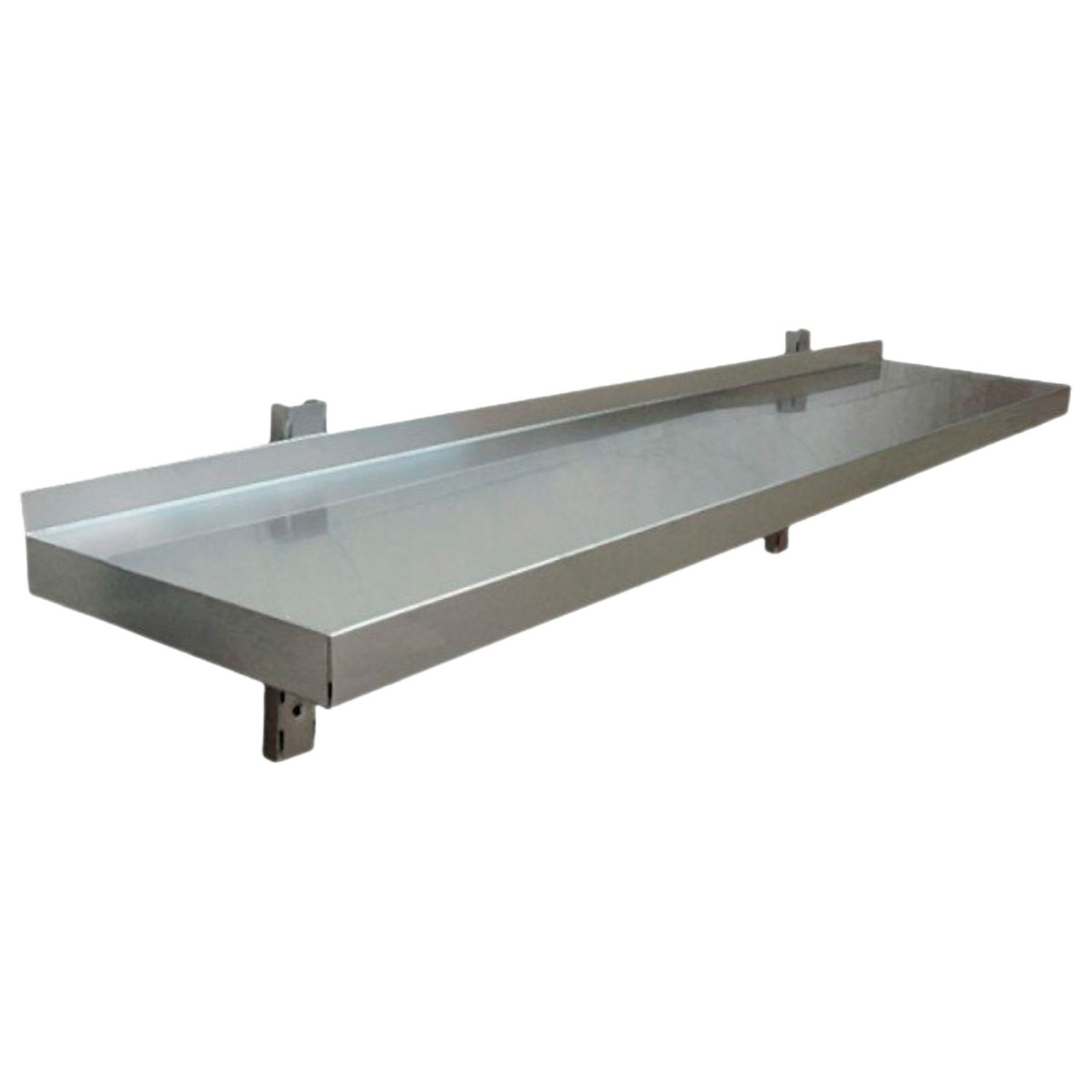Stainless Steel Wall Shelf 600mm Wide 300mm Deep