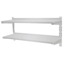 141036 Hamoki STSW-153D 1500mm Wide Stainless Steel Double Wall Shelf 300mm Deep