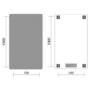 Towelrads Vetro Mirrored Vertical Designer Radiator 1000 x 500mm