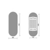 Towelrads Vetro Mirrored Vertical Designer Radiator 1380 x 500mm