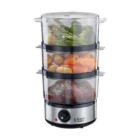 Russell Hobbs 14453 3 Tier Steamer - Stainless Steel