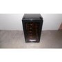 GRADE A2 - Light cosmetic damage - Baumatic BW18BL Freestanding 18 Bottle Wine Cooler - Black with Smoked Black Glass