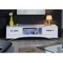 Sciae Smooth Modern TV Unit Stand with Drawers - White Gloss