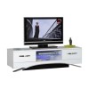Sciae Smooth Modern TV Unit Stand with Drawers - White Gloss