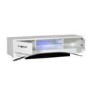 Sciae Smooth Modern TV Unit Stand with Drawers - White Gloss