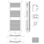 Towelrads Pisa Anthracite Towel Radiator 1200 x 400mm