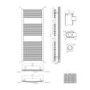 Towelrads Pisa Anthracite Towel Radiator 1200 x 600mm