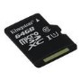 Kingston 64GB MicroSD Class 10 Card with Adapter