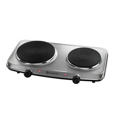 Russell Hobbs 15199 Double Hot Plate - Stainless Steel